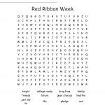 Red Ribbon Week Word Search   Wordmint
