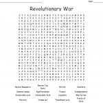 Revolutionary War Word Search   Wordmint