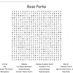 Rosa Parks Word Search   Wordmint