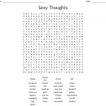 Sexy Thoughts Word Search   Wordmint