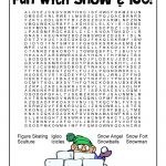 Snow And Ice Word Search For Kids | Woo! Jr. Kids Activities
