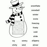 Snowman Word Search