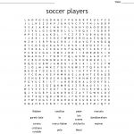 Soccer Players Word Search   Wordmint