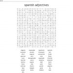 Spanish Adjectives Word Search   Wordmint