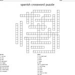 Spanish Crossword Puzzle   Wordmint