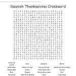 Spanish Thanksgiving Crossword Word Search   Wordmint