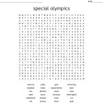 Special Olympics Word Search   Wordmint