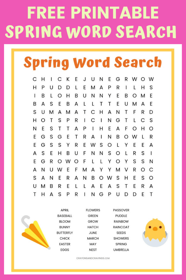 Free Printable Word Search Puzzles For Kids - Word Search Printable