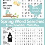 Spring Word Search | Spring Words, Spring Word Search, Kids