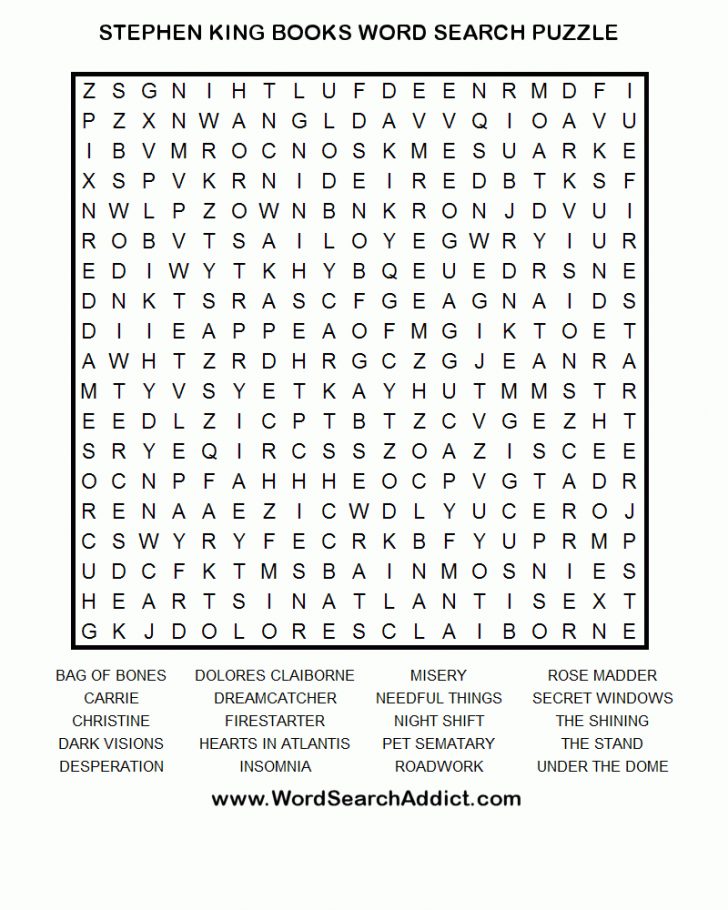 Free Printable Themed Word Search Puzzles