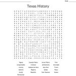 Texas History Word Search   Wordmint