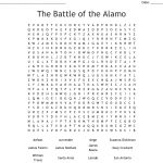 The Battle Of The Alamo Word Search   Wordmint