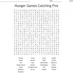 The Hunger Games Word Search   Wordmint