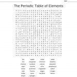 The Periodic Table Of Elements Word Search   Wordmint