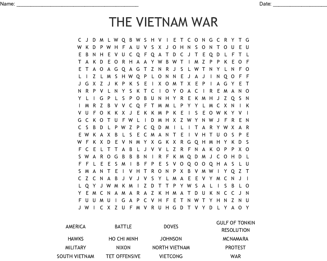 vietnam-war-crossword-wordmint