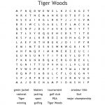 Tiger Woods Word Search   Wordmint