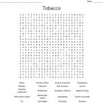 Tobacco Word Search   Wordmint