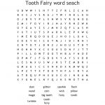 Tooth Fairy Word Seach Word Search   Wordmint