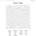 Trans Atlantic Slave Trade Word Search   Wordmint