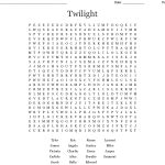 Twilight Saga Word Search   Wordmint