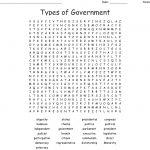 Types Of Government Word Search   Wordmint