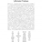 Ultimate Frisbee Word Search   Wordmint