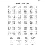 Under The Sea Word Search   Wordmint