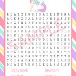 Unicorn Baby Shower Printable Game Package | Unicorn Baby