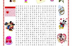 Valentine's Day Wordsearch – English Esl Worksheets For