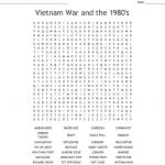 Vietnam War And The 1980's Word Search   Wordmint
