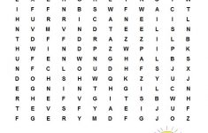 Weather Word Search Free Printable