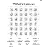 Westward Expansion Word Search   Wordmint