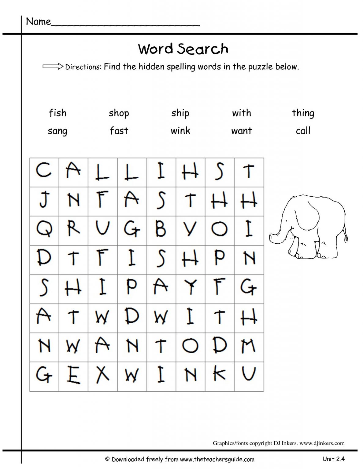 wonders first grade unit two week four printouts word search printable