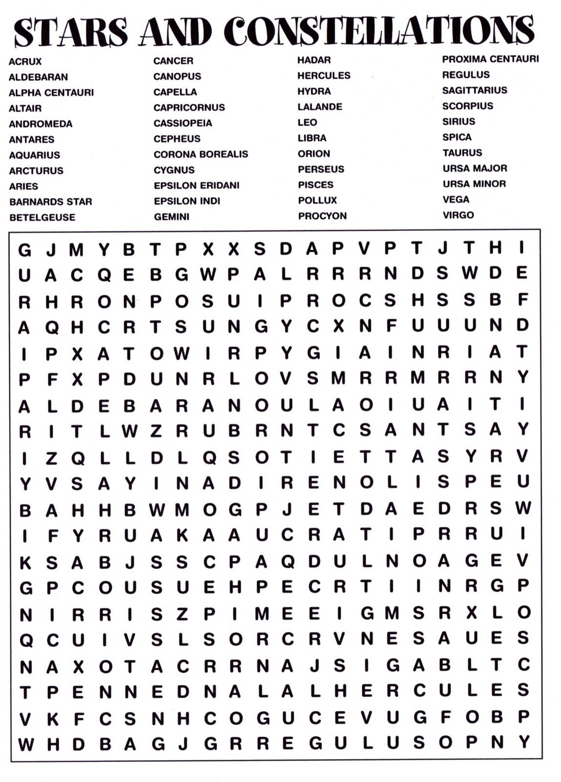 Science Word Search Printable Word Search Printable
