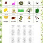 Wordsearch   In The Garden   English Esl Worksheets For