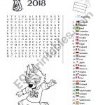 Wordsearch World Cup Russia 2018   Esl Worksheetacolombet