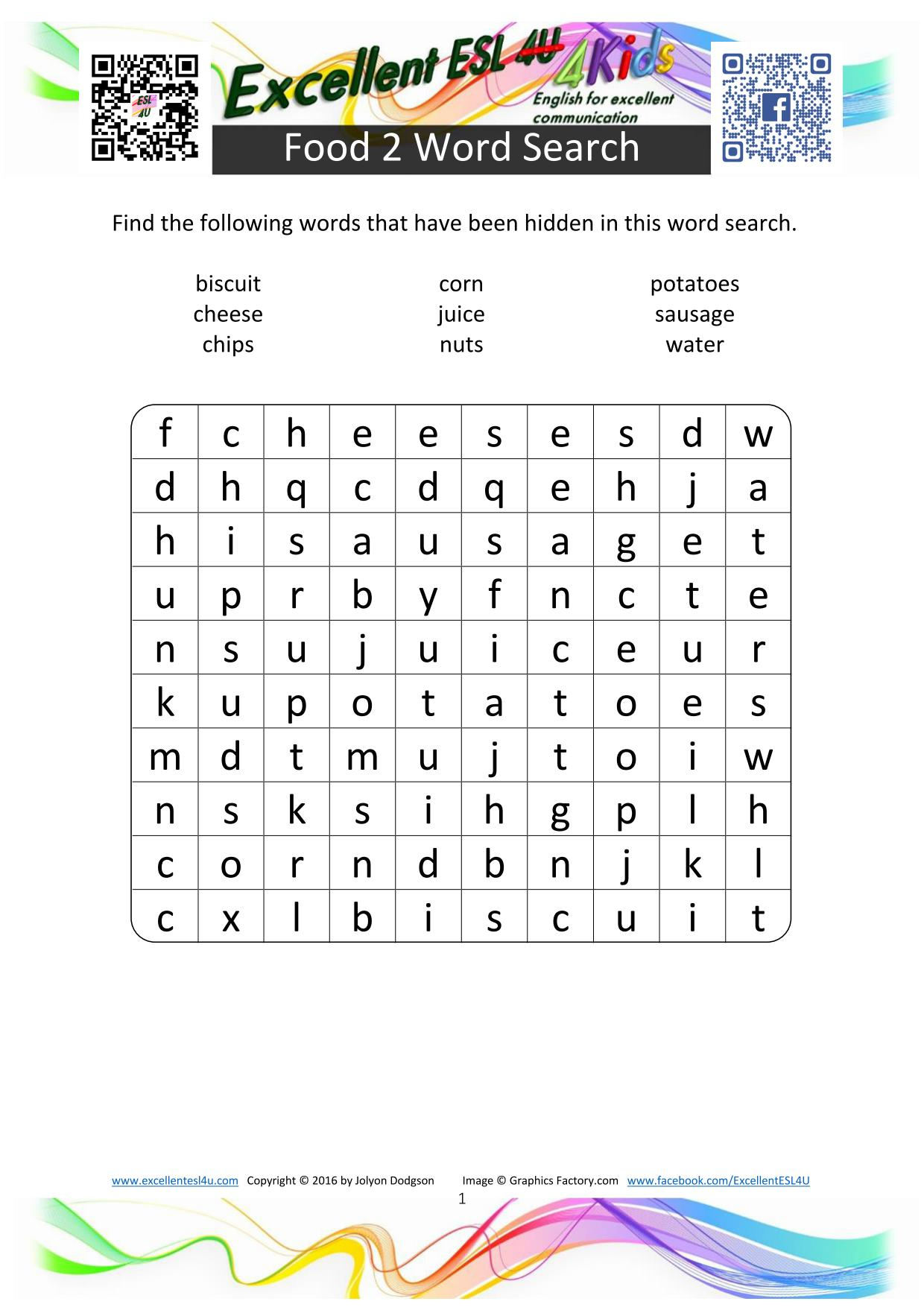 Wordsearches For Kids