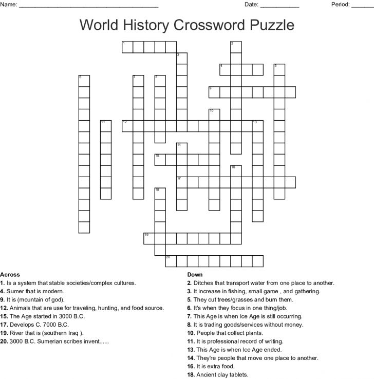 World History Word Search Puzzles Printable