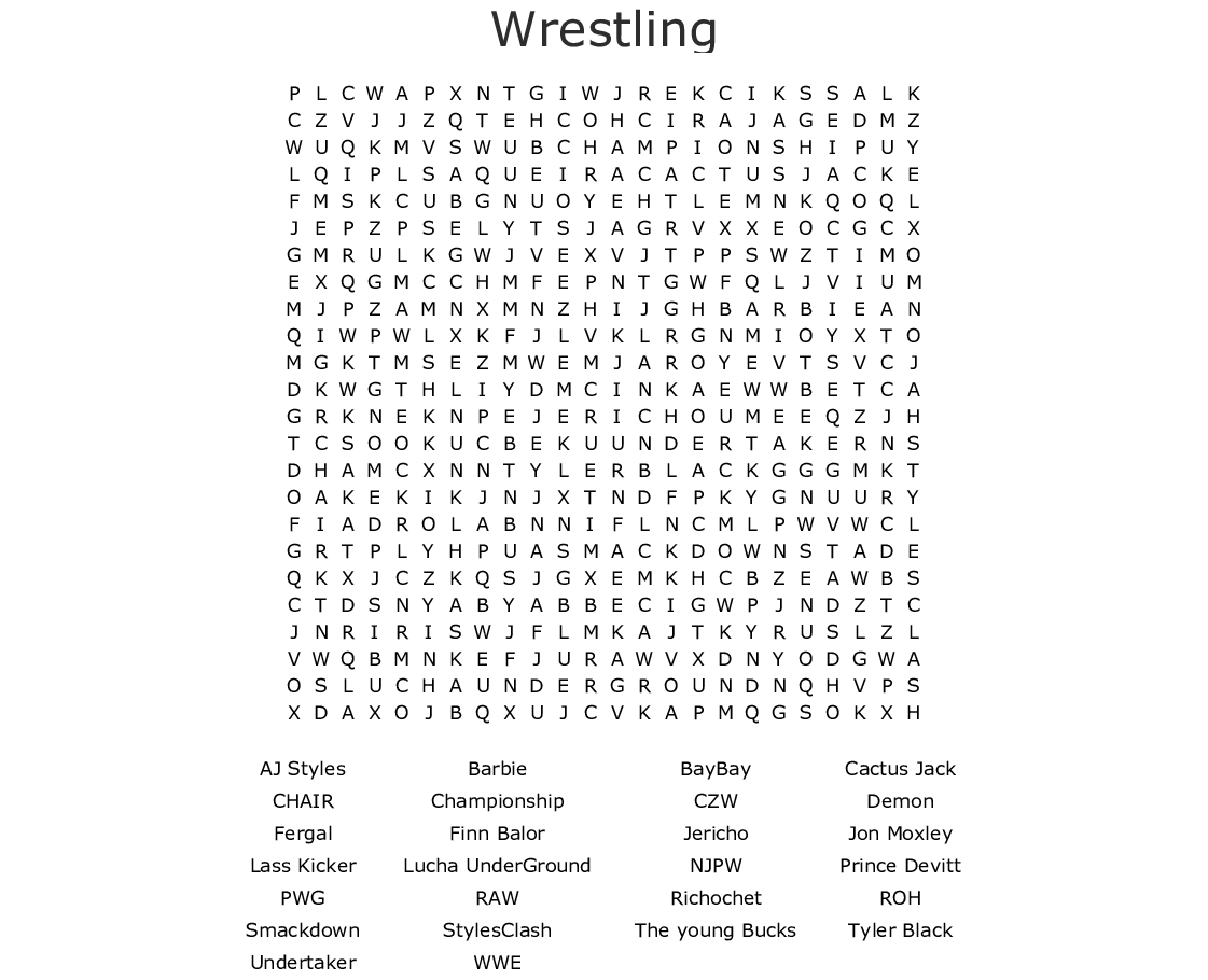 wrestling-word-search-printable