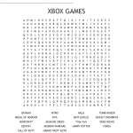 Xbox Games Word Search   Wordmint