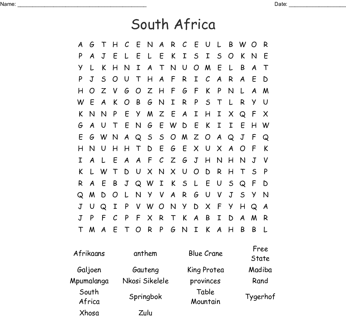 Xhosa Word Search - Wordmint