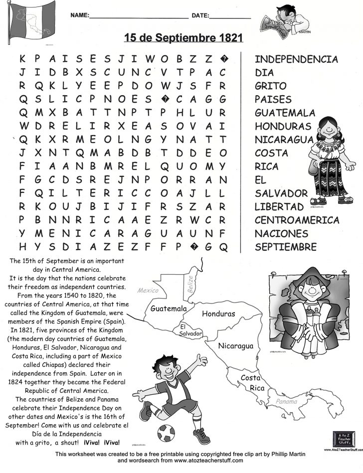 Hispanic Heritage Month Word Search Printable