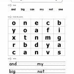 1St Grade Crossword Puzzle Worksheets | Printable Worksheets