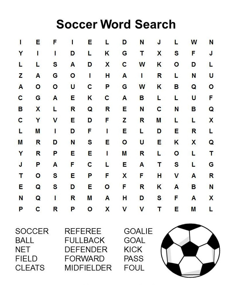 Free Printable Football Word Search - Word Search Printable