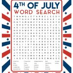 4Th Of July Word Search Printable   Happiness Is Homemade
