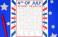 4Th Of July Word Search Printable – Happiness Is Homemade