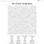 6Th Grade Geography Word Search   Wordmint