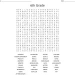 6Th Grade Word Search   Wordmint