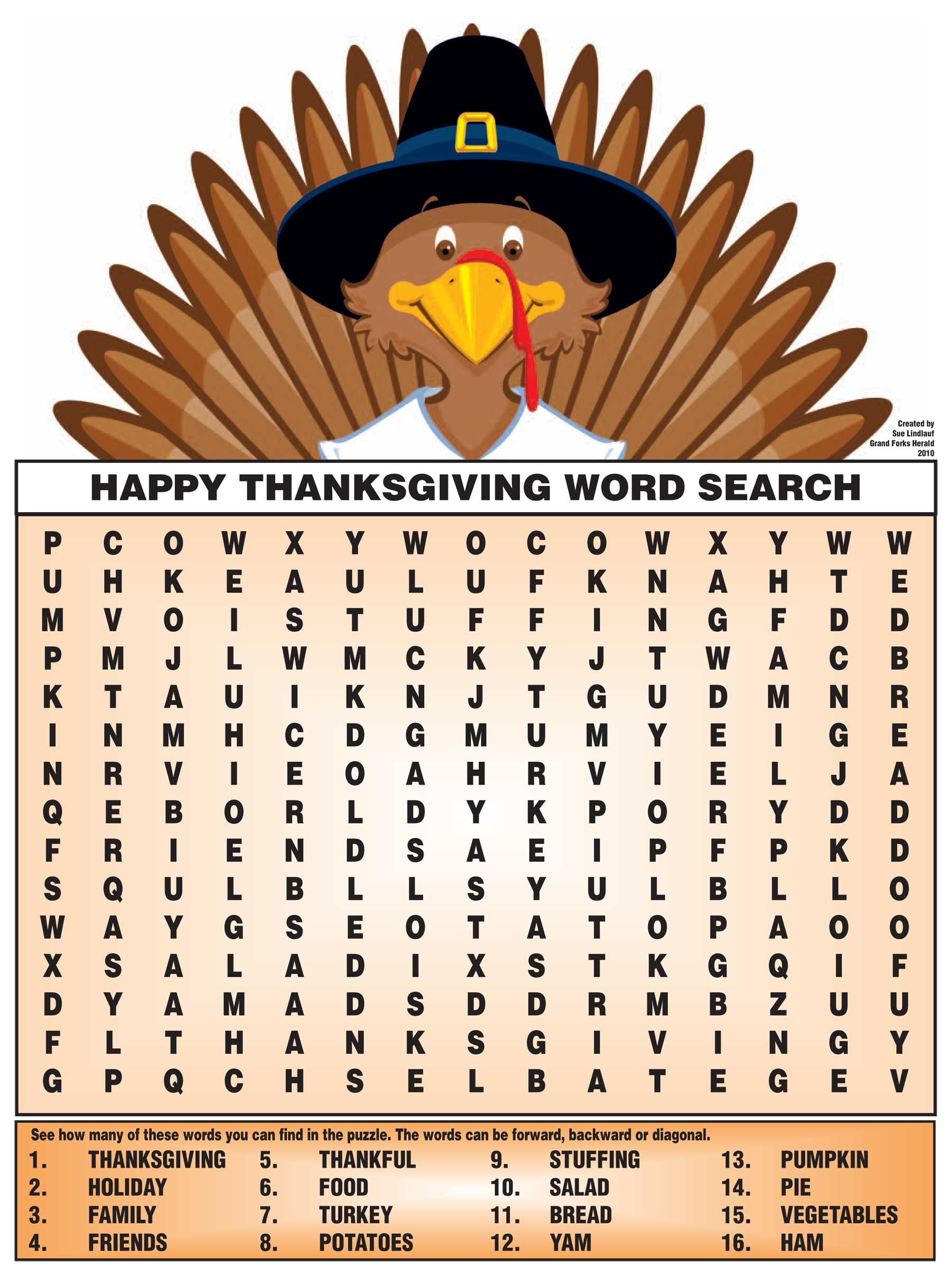 Christian Thanksgiving Word Search Printables | Word Search Printable