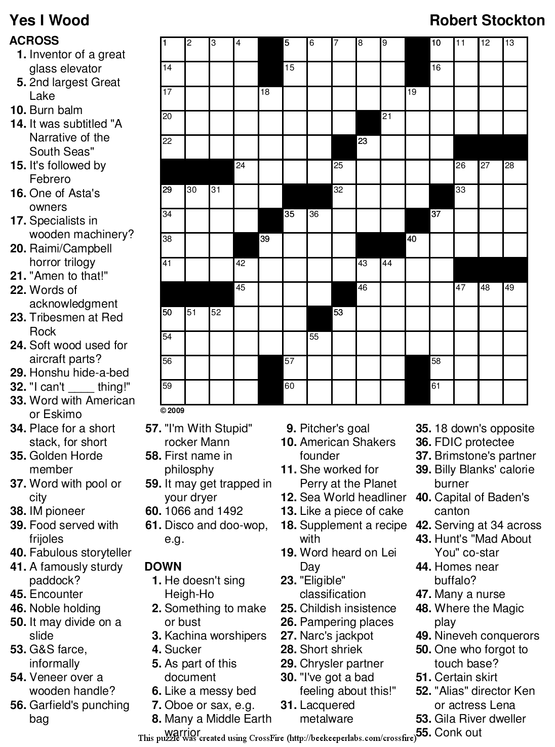 8 Best Images Of Printable Crossword Puzzles For Adults